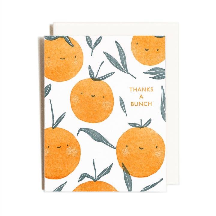 Oranges Thank You Card