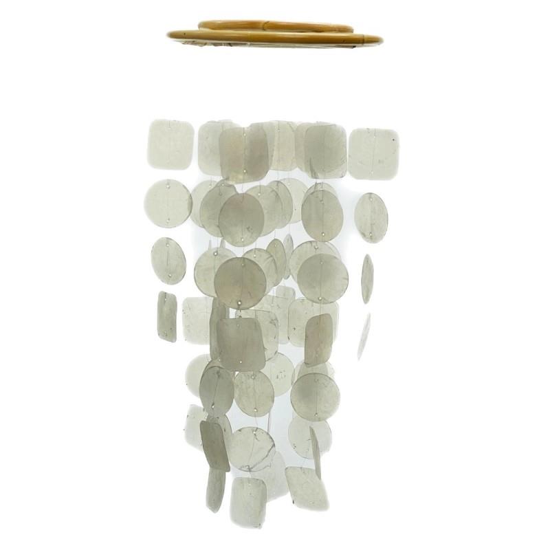 Capiz Shell Wind Chimes - White