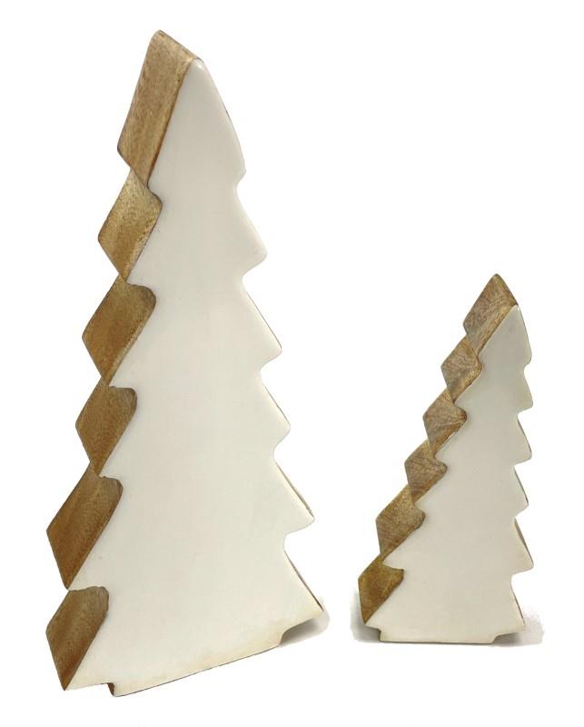 White Enamel Standing Tree