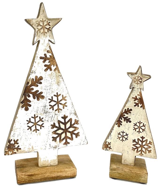 Vintage Snowflake Standing Tree