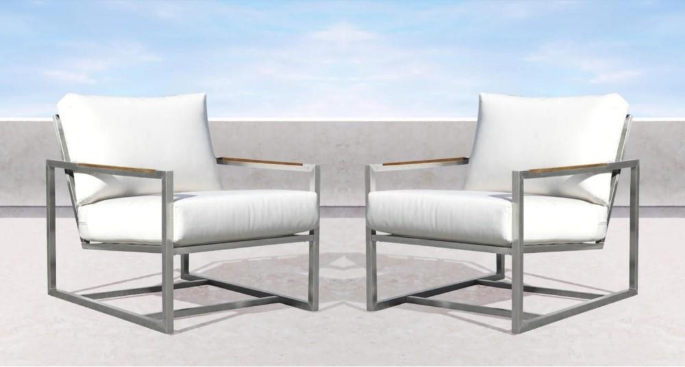 Savona Outdoor Club Chair, Set of 2