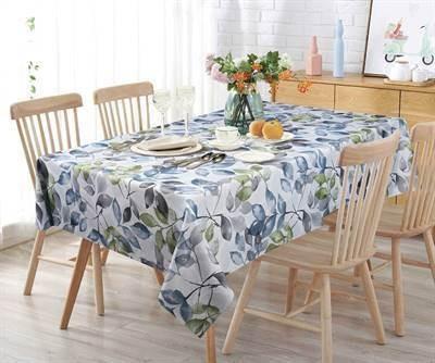 Tranquil Grey Polyester Tablecloth