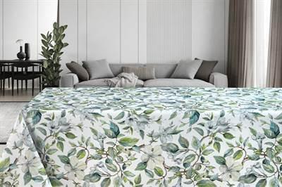 Magnolia Green Polyester Tablecloth
