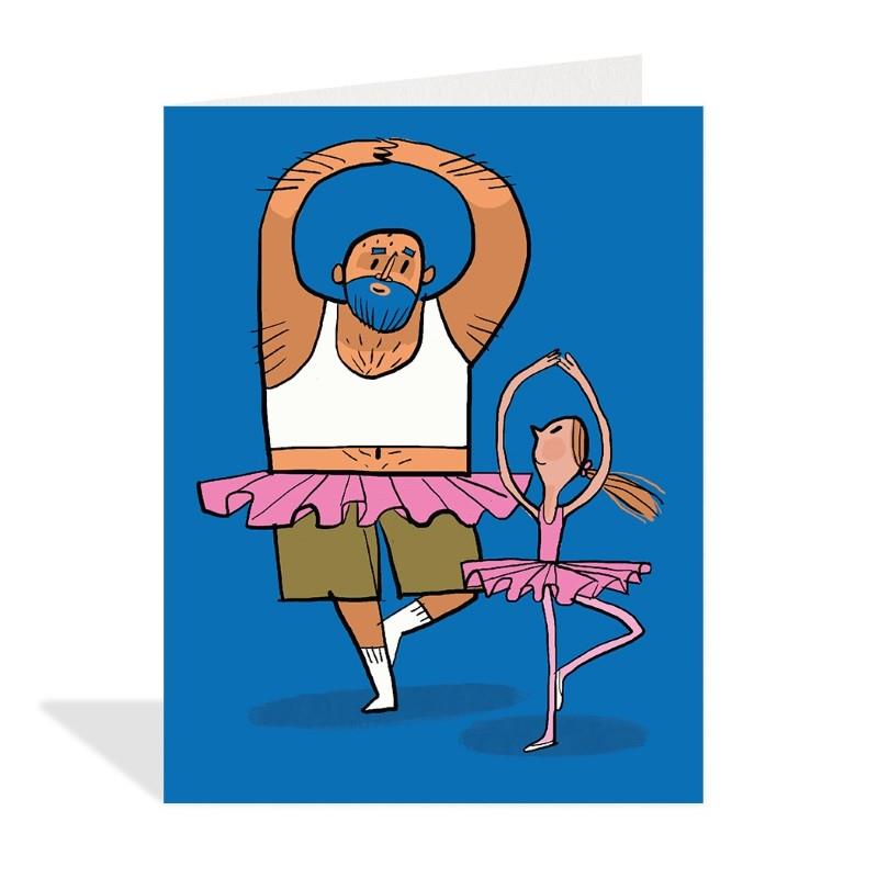 Two Ballerinas Greeting Card