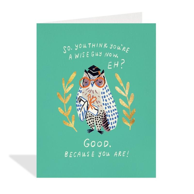 Wise Owl Greeting Card