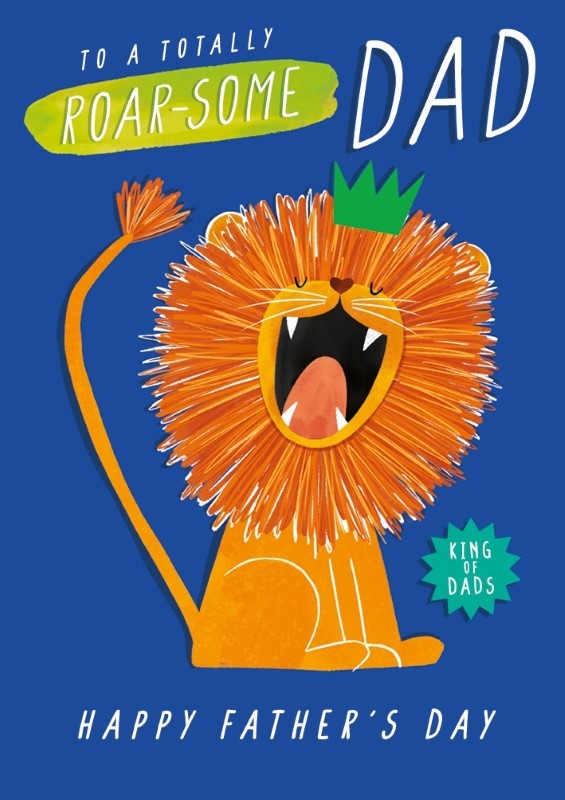 Totally Roarsome Father's Day Card