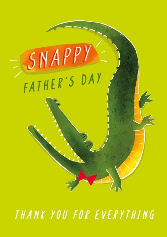 Snappy Alligator Father's Day Card