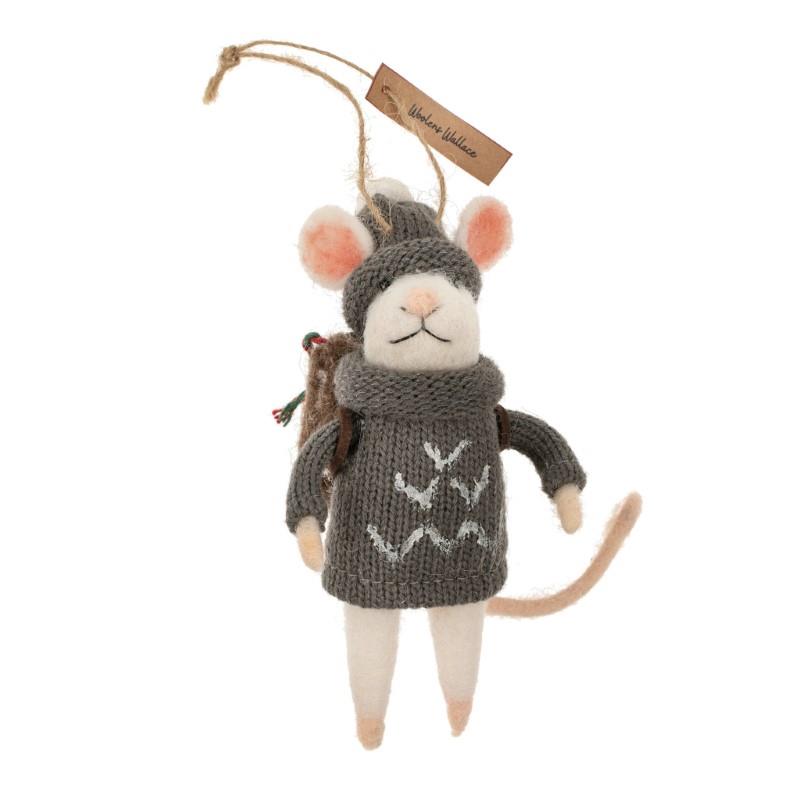 Woolen Wallace Mouse Ornament