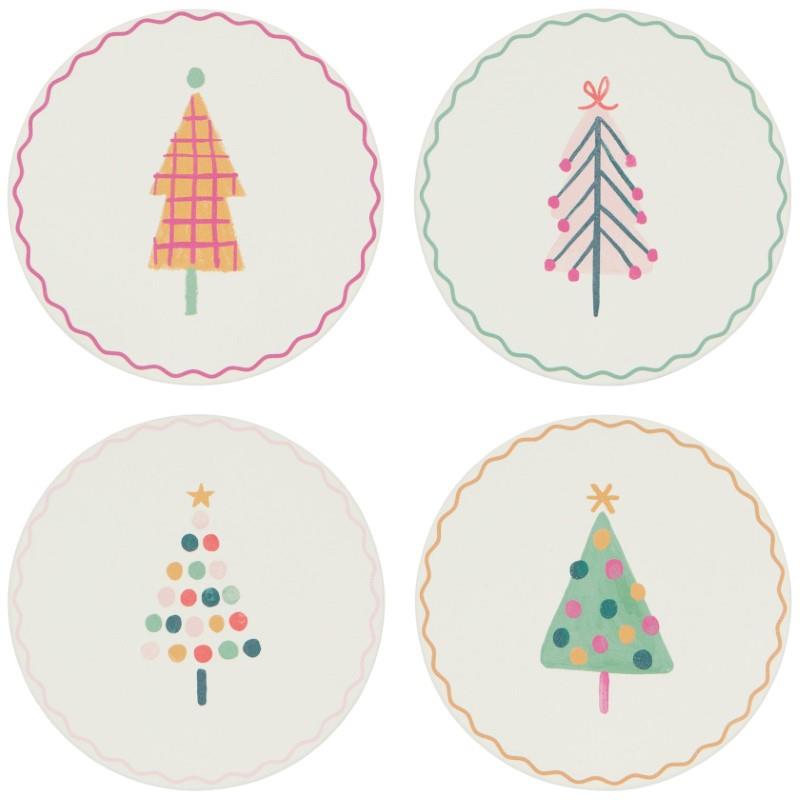Glitzmas Soak Up Coasters, Set of 4