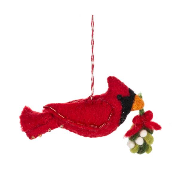 Wool Cardinal Ornament