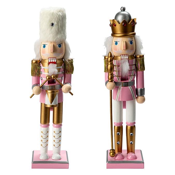 Pink Wooden Nutcracker, 15"