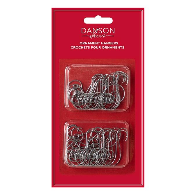 Wire Swirl Ornament Hooks, Pack/40