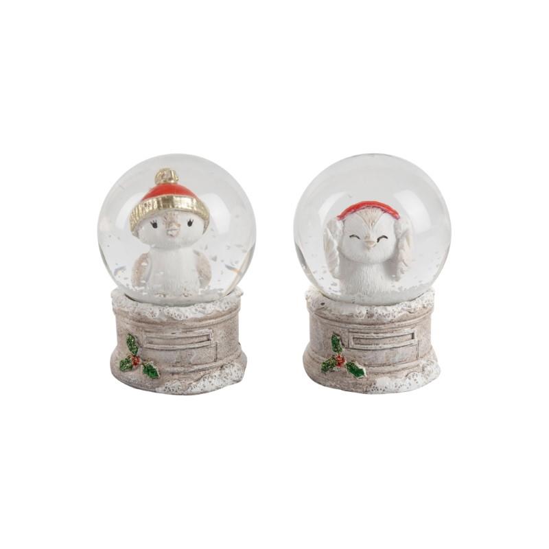 Baby Bird Snow Globes, 2.75"