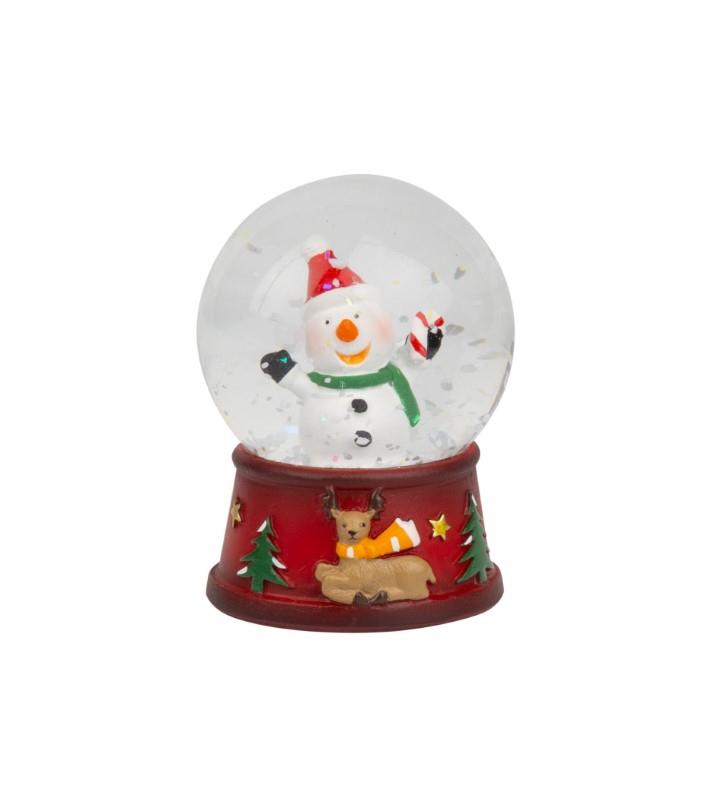 Mini Snowman Snow Globe, 2.25"
