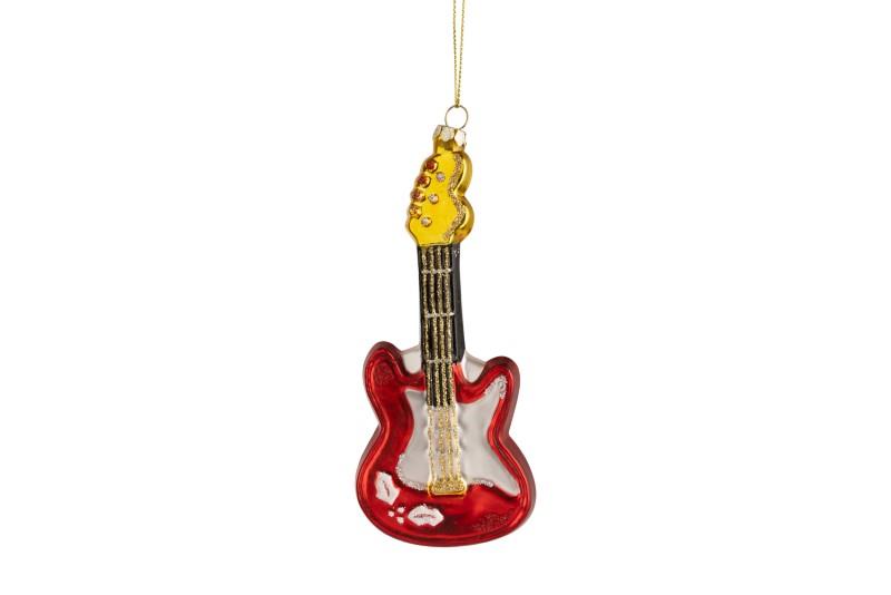 Glass Electric Guitar Ornament