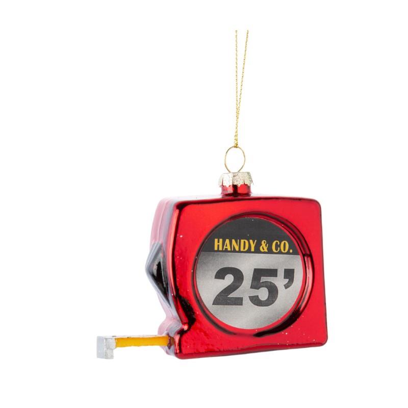 Glass Tape Measure Ornament