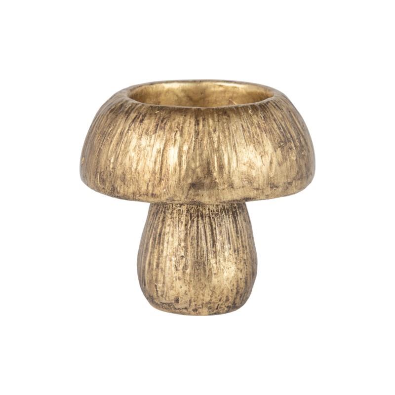 Bronze Mushroom Tealight Candle Holder