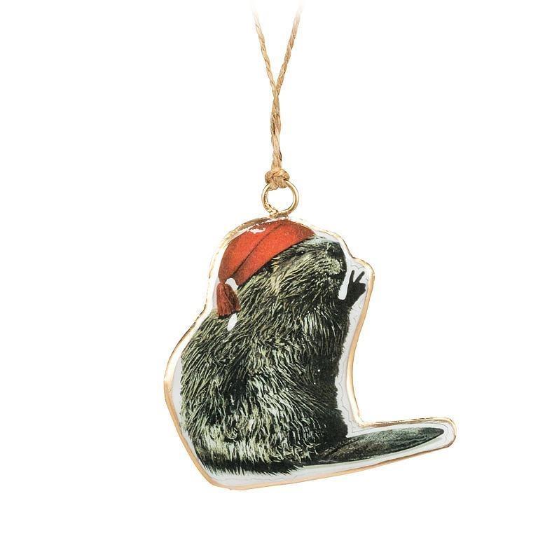 Voyageur Beaver Double-Sided Ornament