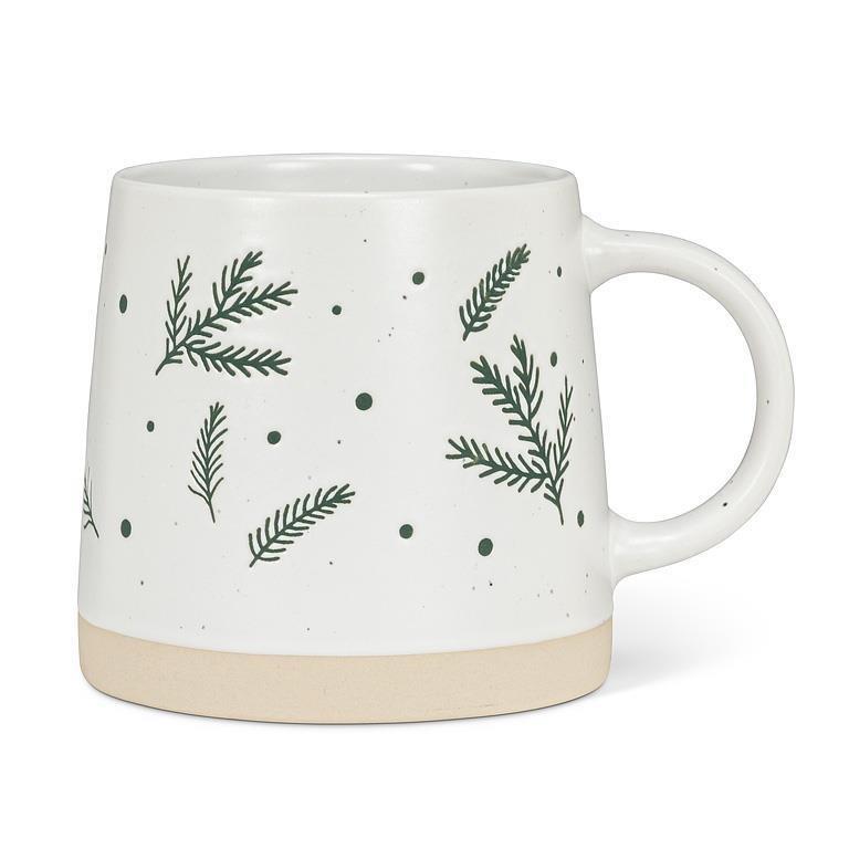 Wide Base Pine Branches Mug