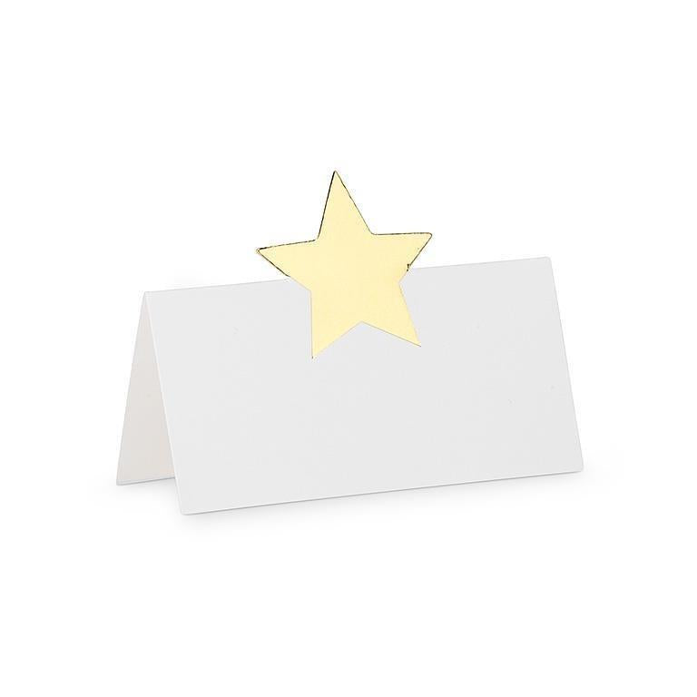 Star Folded Placecards - Set Of 12