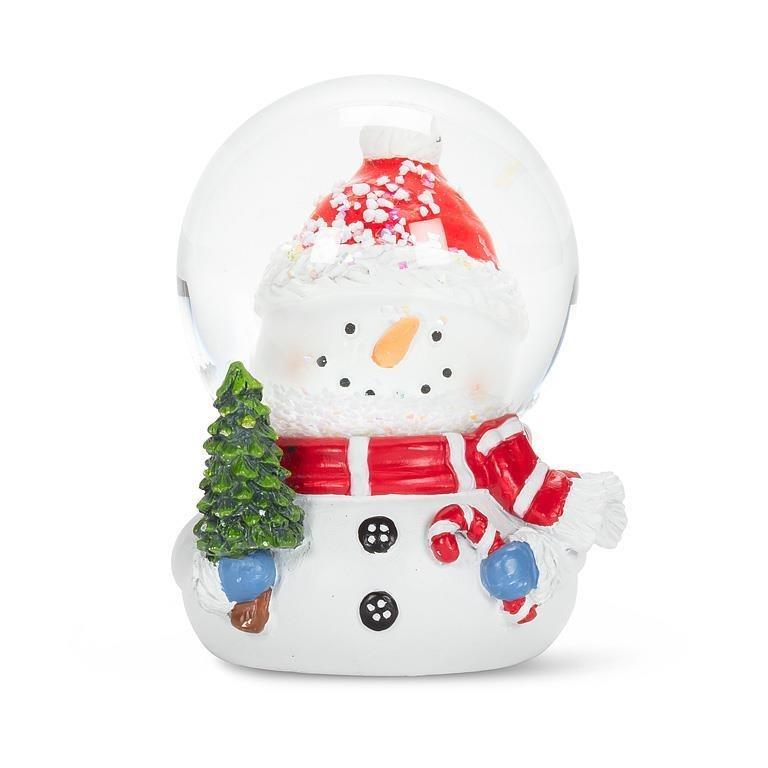 Mini Snowman Head in Snow Globe, 2.5&quot;H