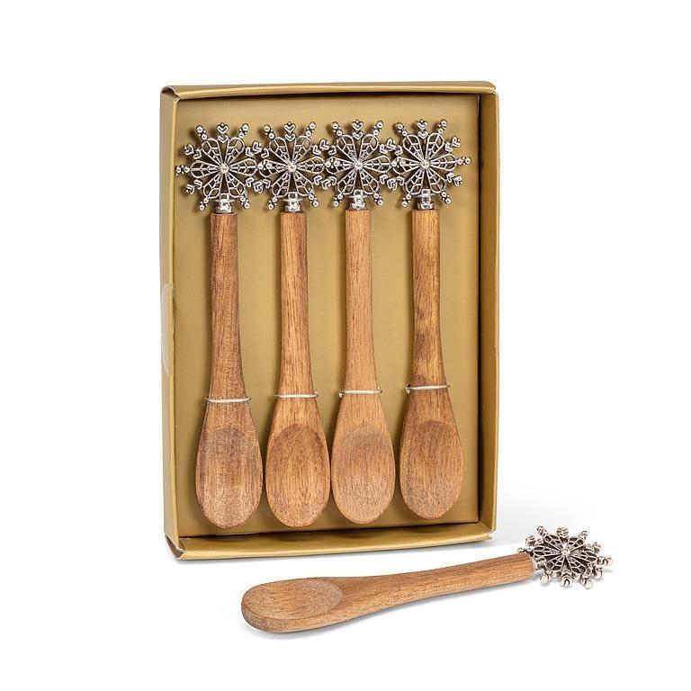 Small Snowflake Spoons, Set of 4