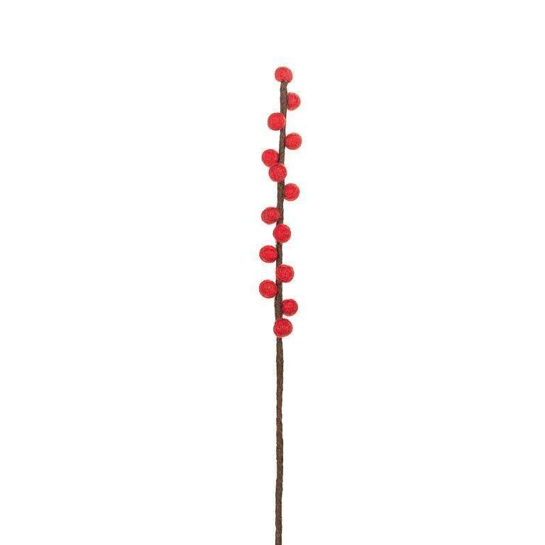 Pompom Bud Stem, 12"H