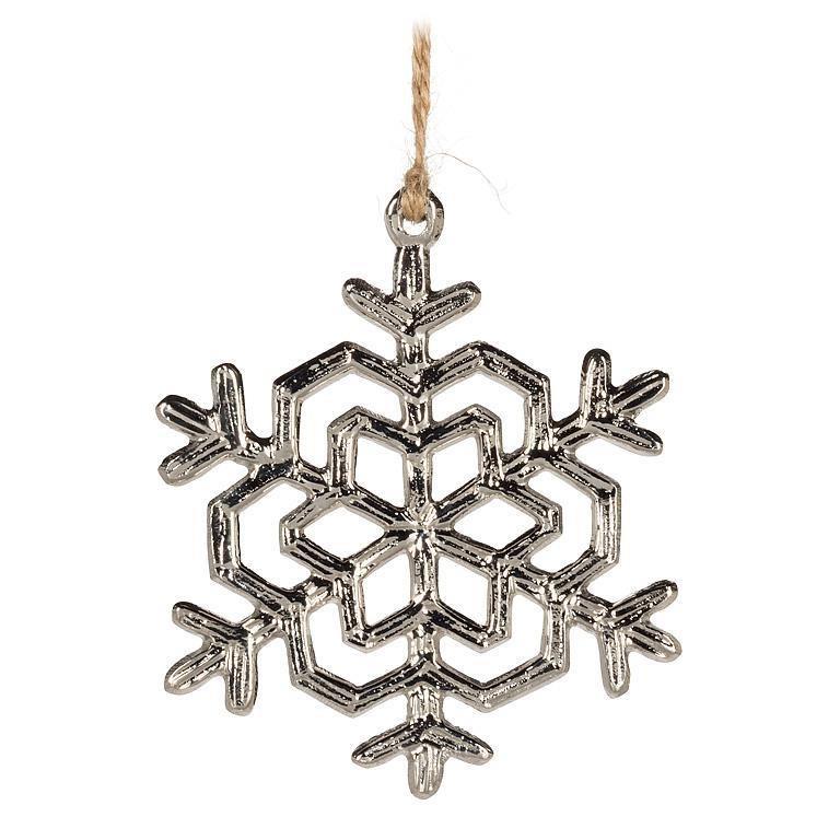 Simple Flat Snowflake Ornament