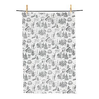 Ski Mountain Tea Towel