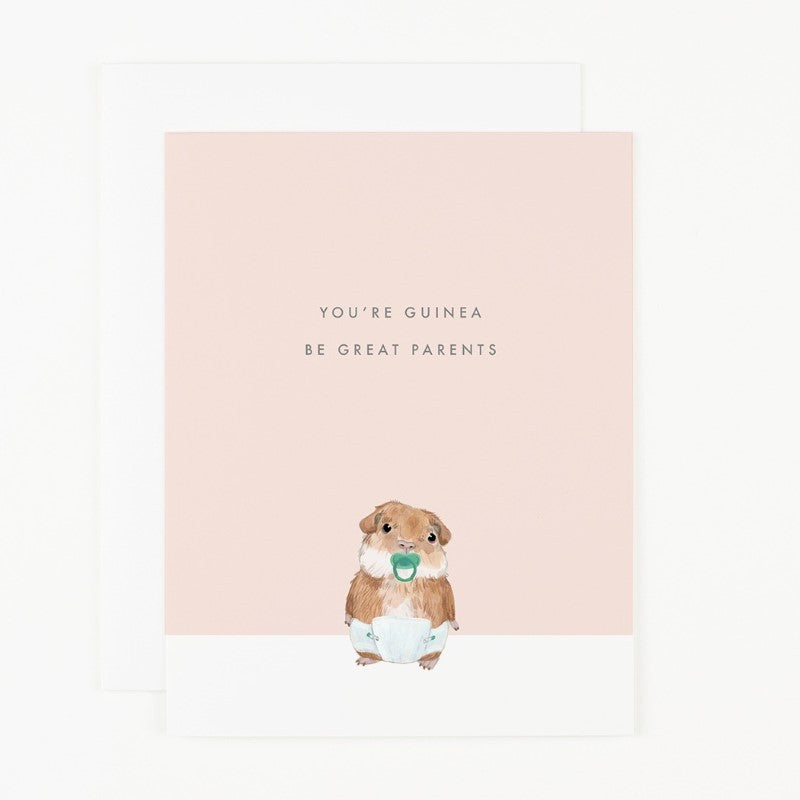 Guinea Be Great New Baby Card