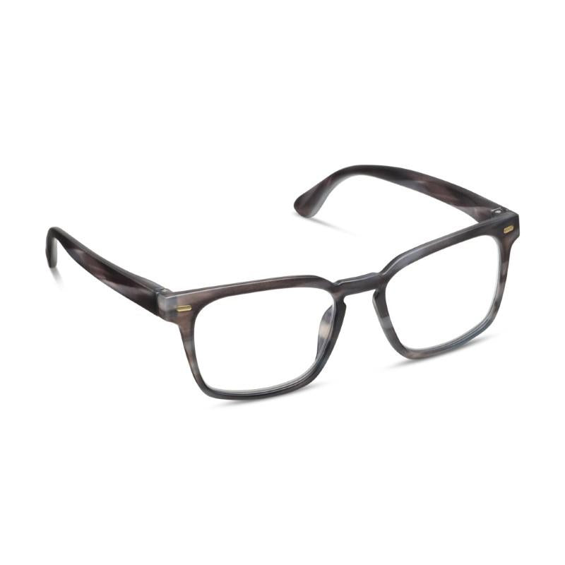 Jude Charcoal Horn Blue Light Reading Glasses