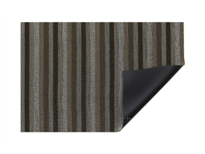 Chilewich Even Stripe Shag Mat, Mocha