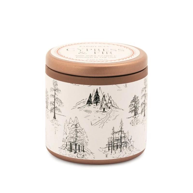 3oz Cypress & Fir Soy Wax Candle In Copper Tin