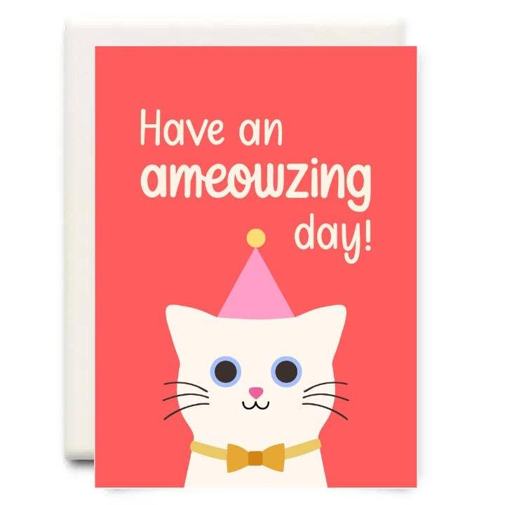 A Meowzing Day Birthday Card