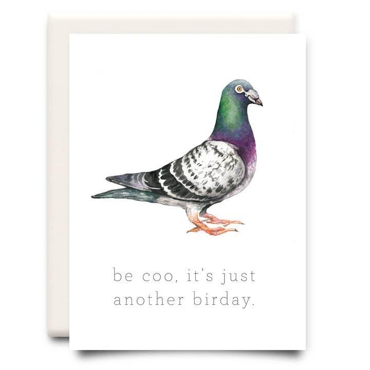 Be Coo! Pigeon Birthday Card