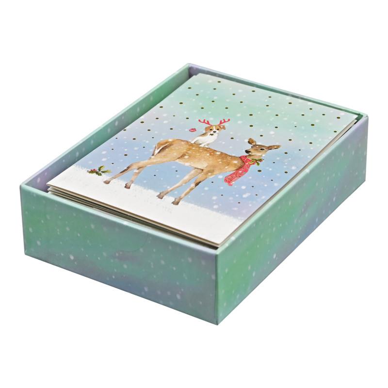 Winter Friends Small Holiday Cards, Box of 20