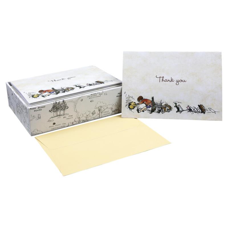 Pooh Bear Thank You Note Cards, Box of 14