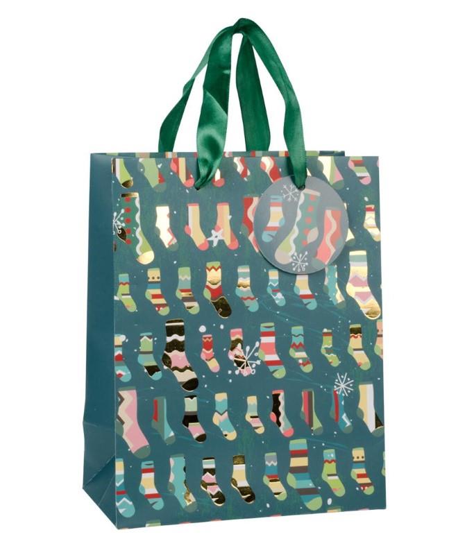 Green Stockings Gift Bag