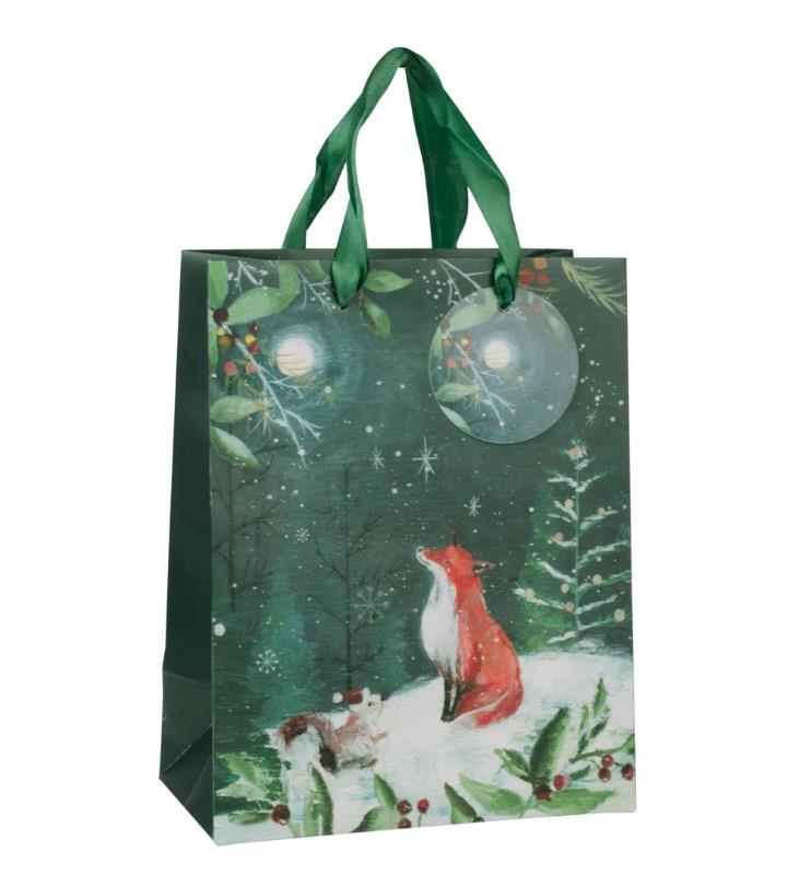 Green Fox Gift Bag