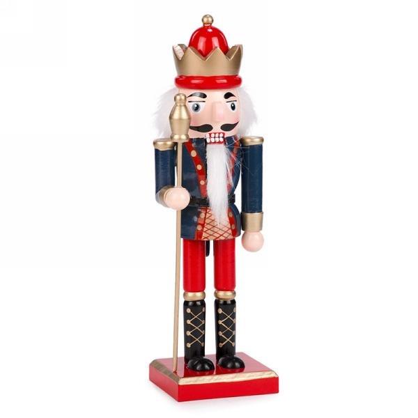 Wooden Nutcracker w/Red Pants, 10"H