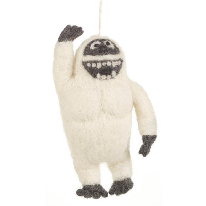 Abominable Snowman Handmade Ornament