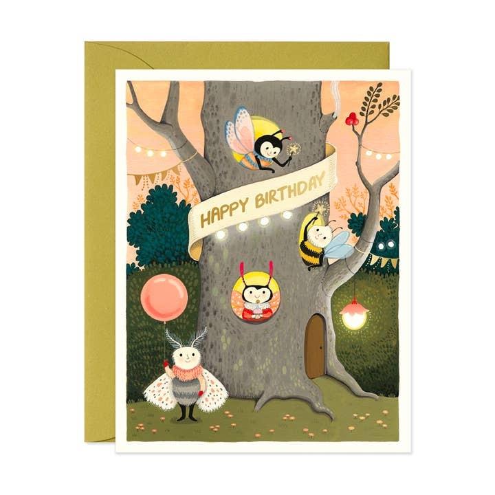 Tree Apartment Birthday Card