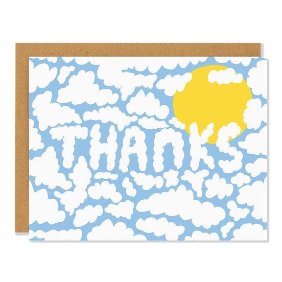 Cloudy Sky Thank You Card.