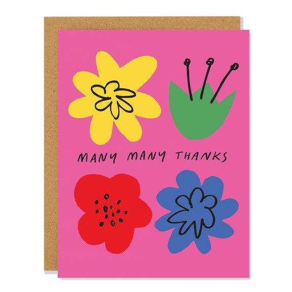 Flower Thank You Card