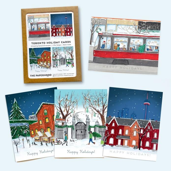 Toronto Holiday Greeting Cards, Box of 8