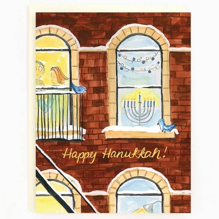 Hanukkah Window Holiday Card