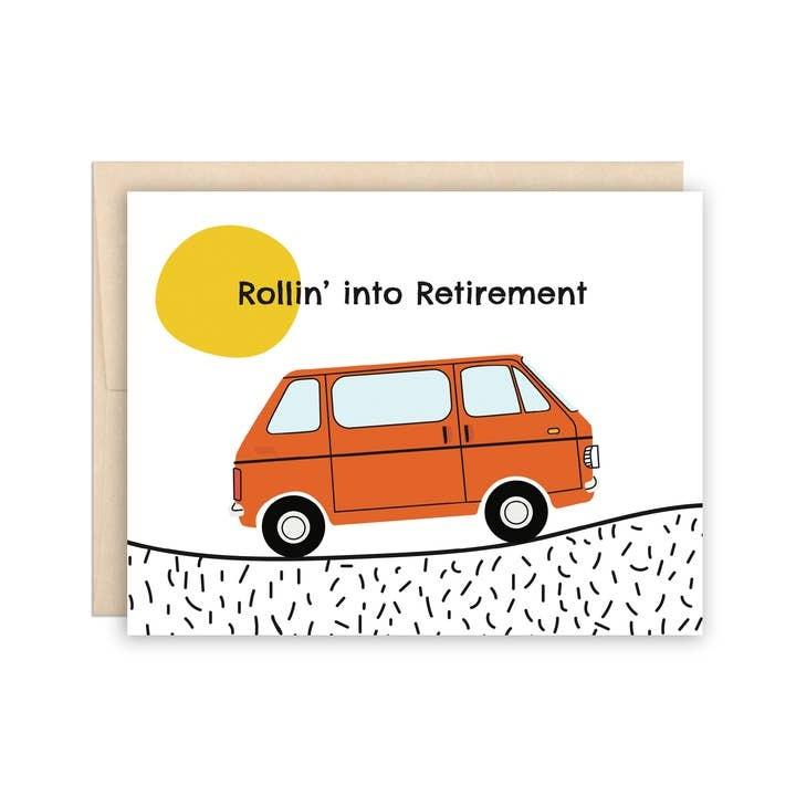 Van Life Retirement Greeting Card