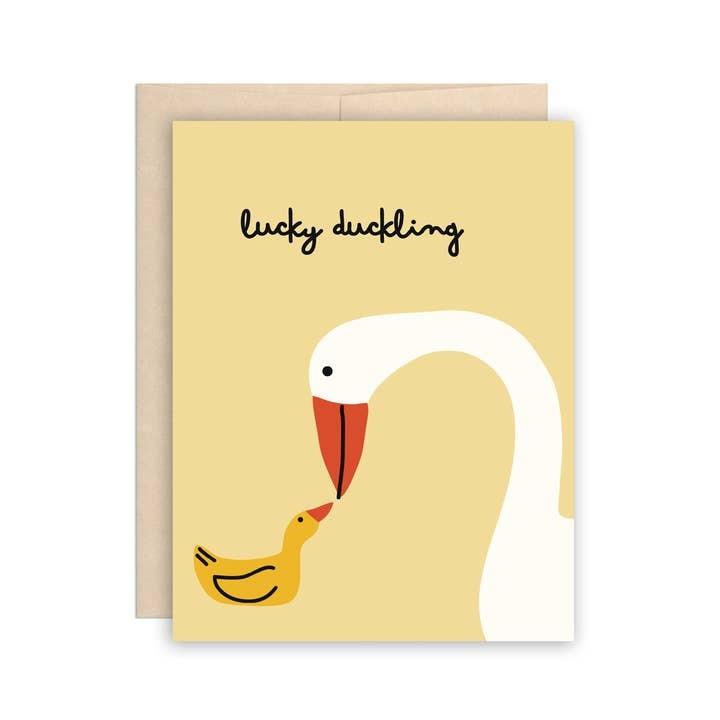 Lucky Duckling New Baby Card