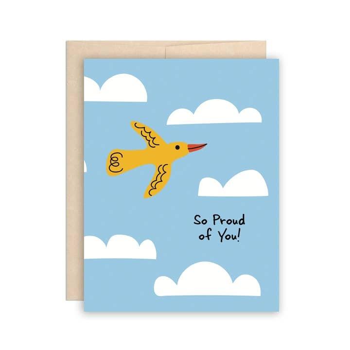 So Proud of You Flying Bird Greeting Card