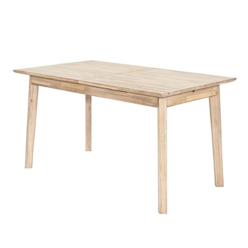 Gia Small Extension Dining Table 55/71” - Light Driftwood